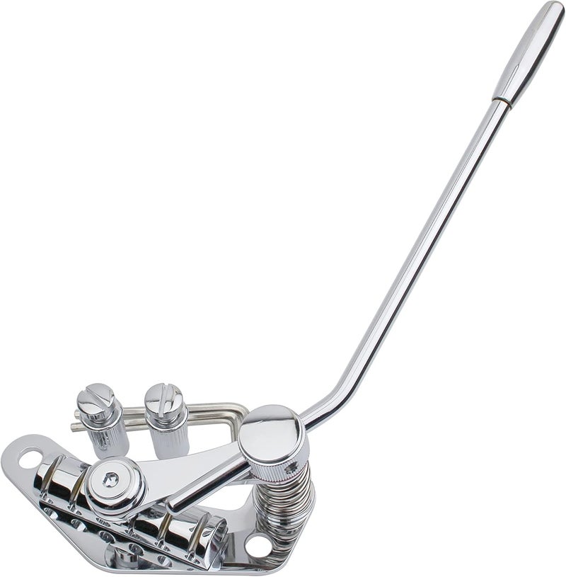 guyker Tune-O-Matic Style Electric Guitar Bridge Stop Bar Tailpiece Tremolo Compatible with LP SG Guitars TM85, Chrome - Image 5